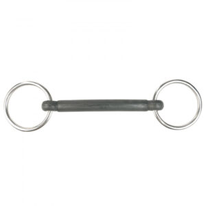 Horze Rubber Mullen Mouth Loose Ring Snaffle Bit