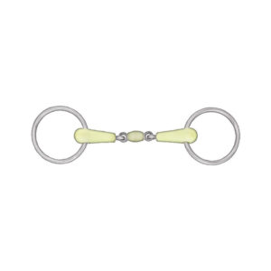 Horze Apple Flavor Peanut Link Loose Ring Snaffle Bit